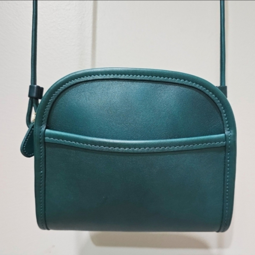 Vintage Coach Abbie Zip Crossbody Shoulder Bag Purse # 9017 ( Jade ) - Picture 11 of 14